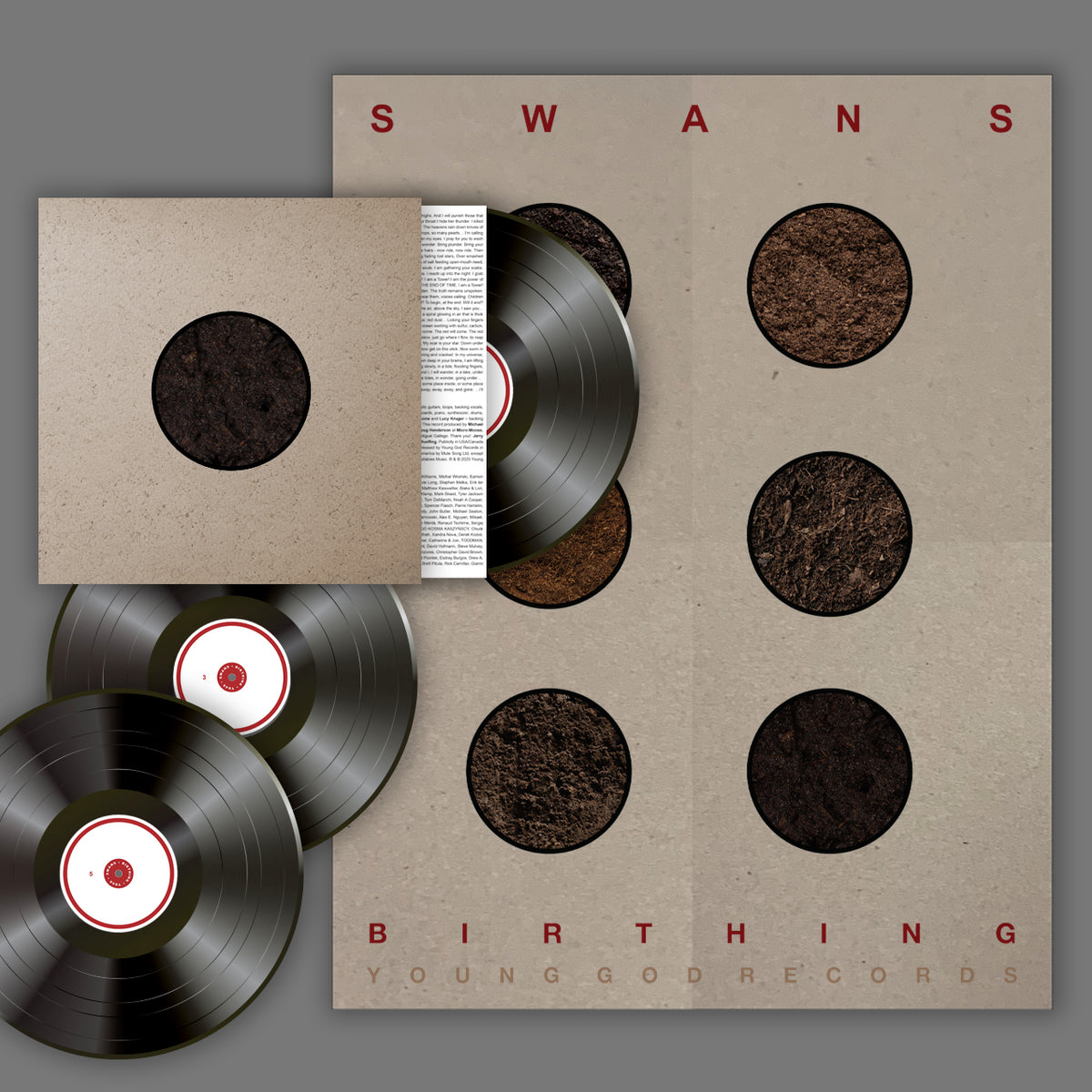 Swans 'Birthing' 3xLP + DVD