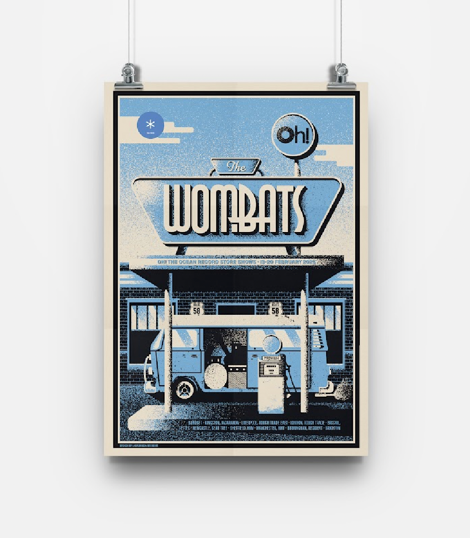 The Wombats Limited Tour Poster (*IN STORE COLLECTION ONLY*)