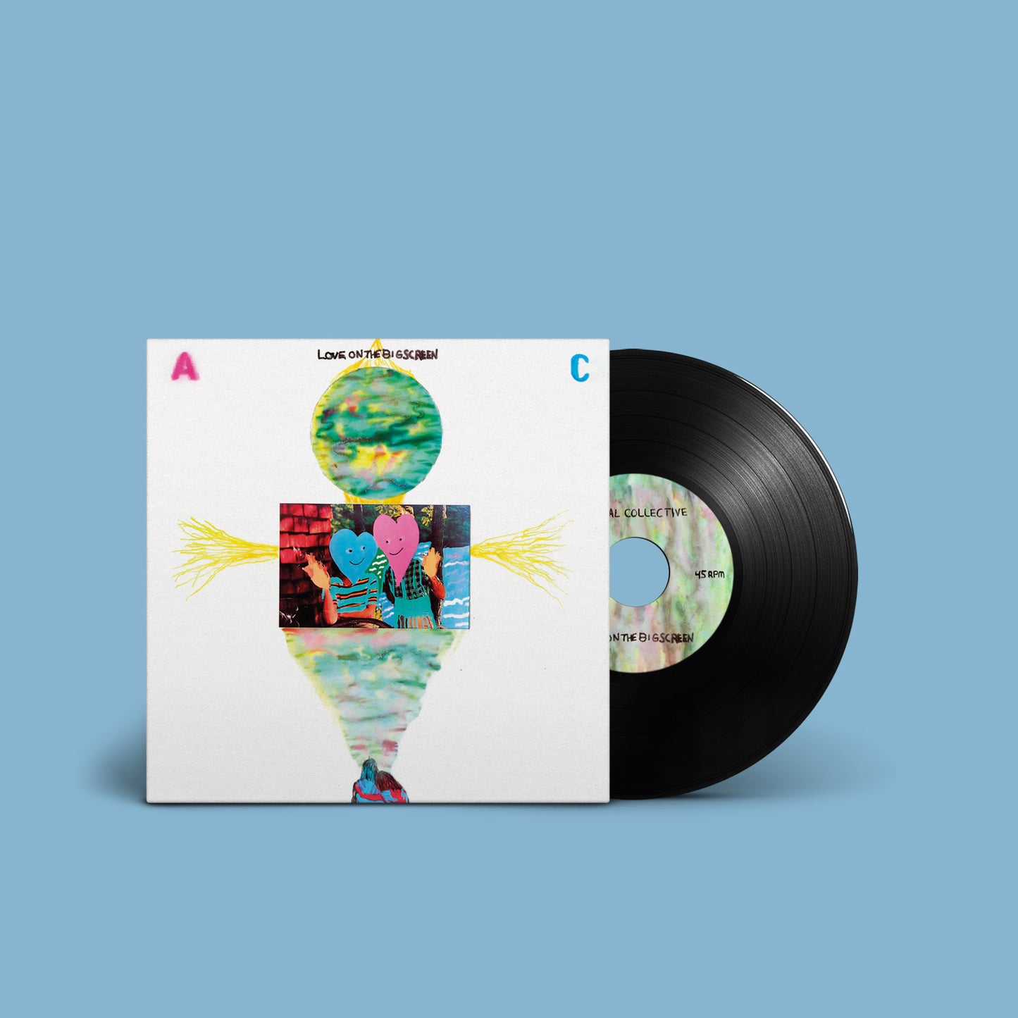 Animal Collective 'Love On the Big Screen / Buddies On the Blackboard' 7"