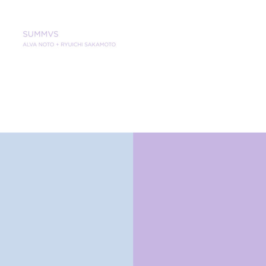 Alva Noto and Ryuichi Sakamoto 'Summvs (reMASTER)' 2xLP